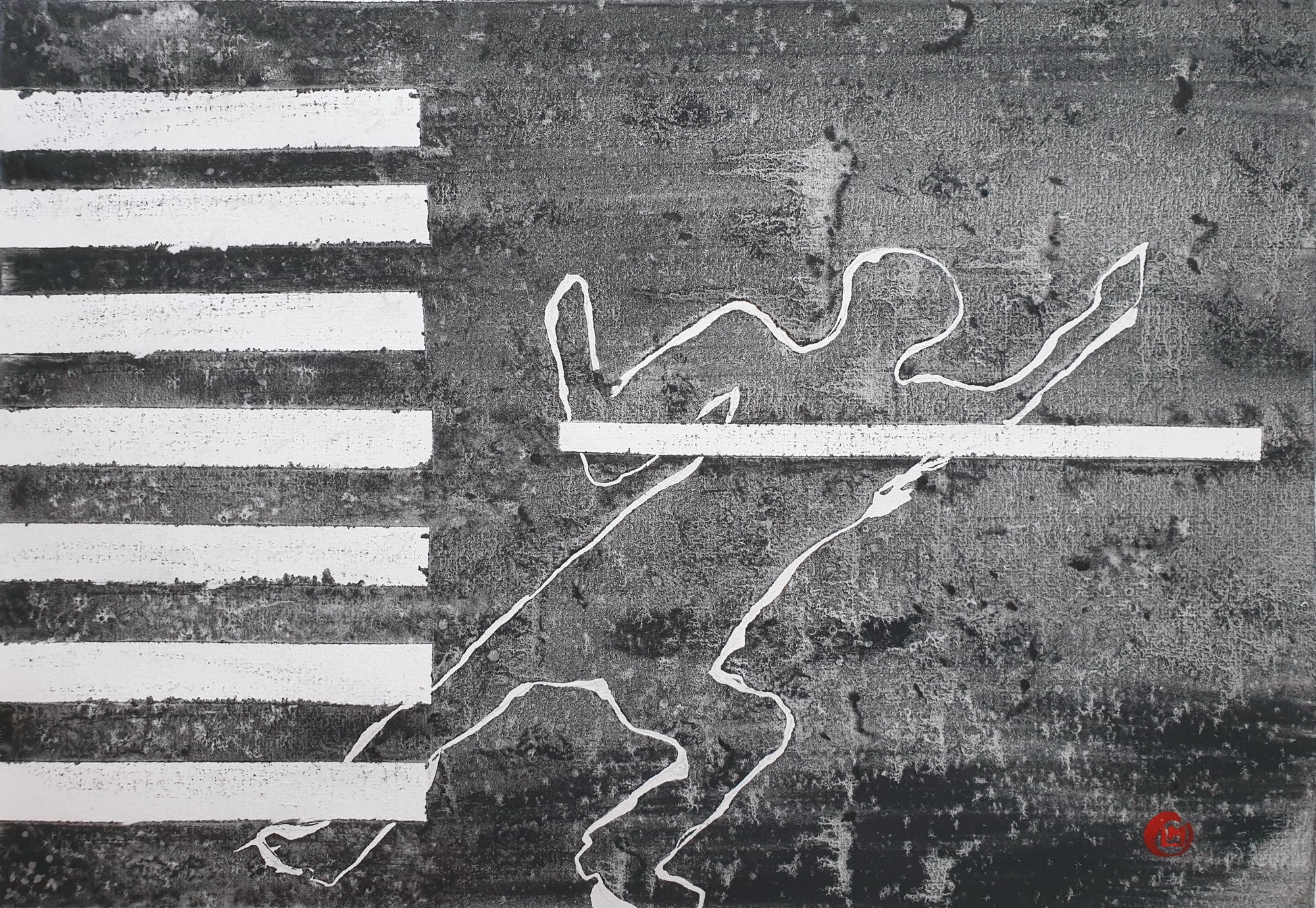 crime scene un road – watercolor lucian muntean 001_resize